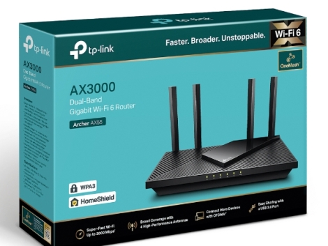 TP-Link Archer AX55 AX3000 Dual Band Router